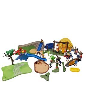 Vintage Playmobil City Life Playground Family Campground Camping Playsets STEM